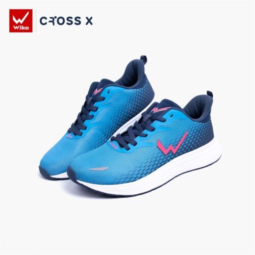 Giày chạy bộ Wika Cross X màu xanh dương