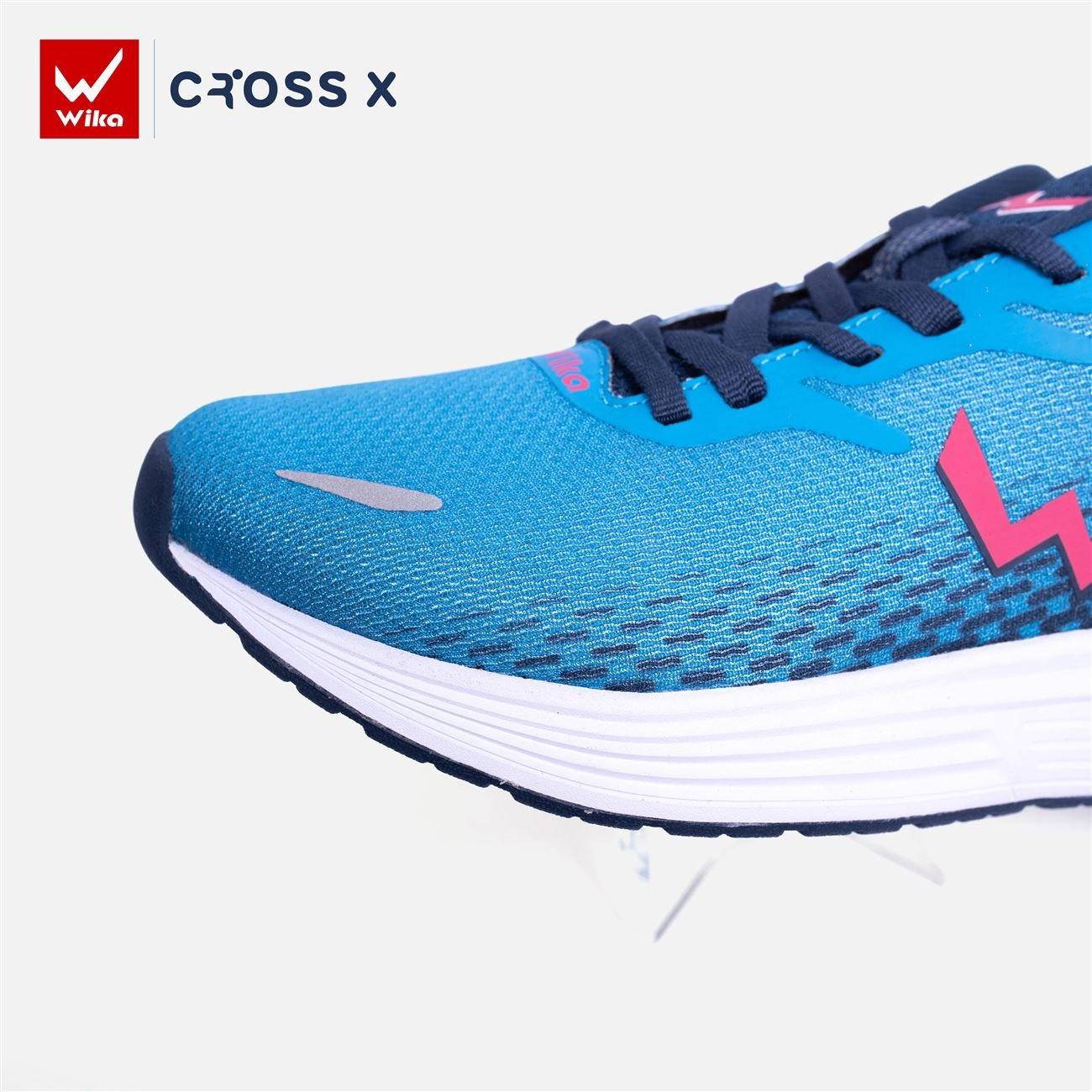 Giày chạy bộ Wika Cross X màu xanh dương - Ảnh 2