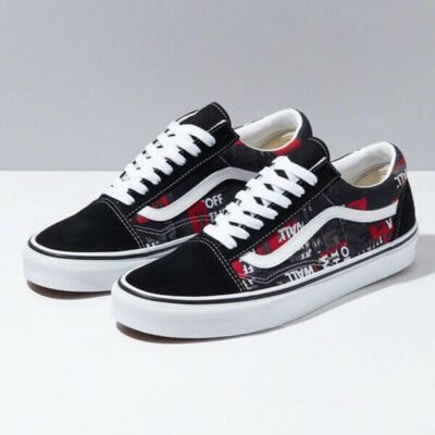 giay vans  do den